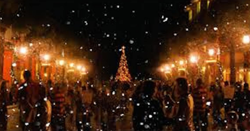 Florida "snow" falling on market street